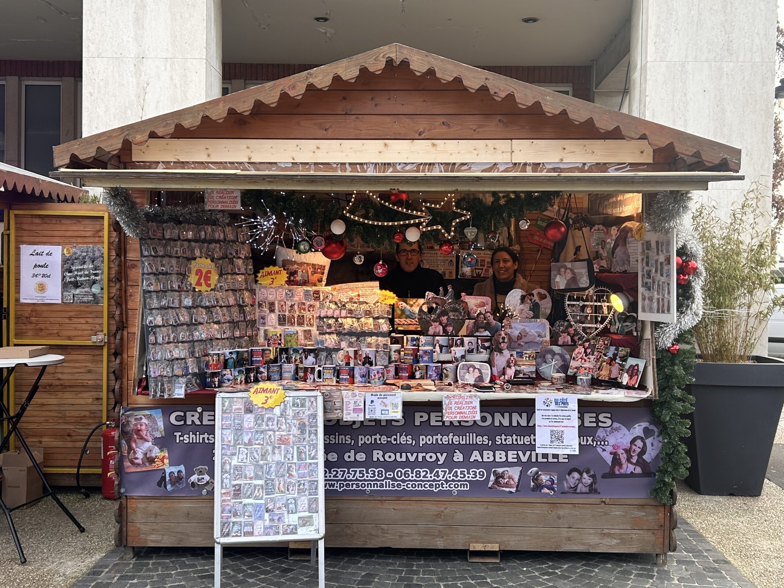 Marché de noël d'Abbeville, du côté des pros